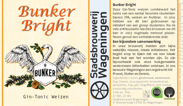 Bunker Bright - Fles 75cl - Afbeelding 2