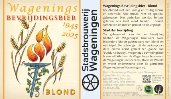 Wagenings Bevrijdingsbier Blond - fles 75cl - Afbeelding 3