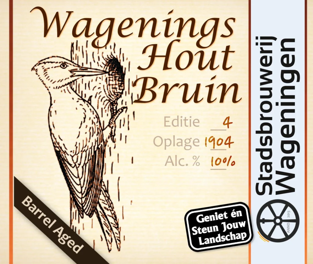 Wagenings Hout Bruin v4 37,5cl