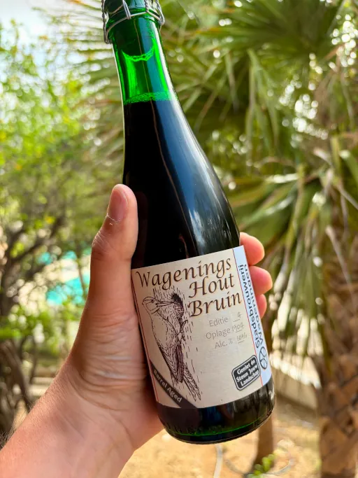 Wagenings Hout Bruin op vakantie
